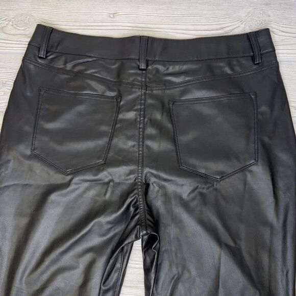 Maurices RTV Perfect Faux Leather Skinny High Rise Pant Women's 18 Reg Black NWT - Picture 4 of 14